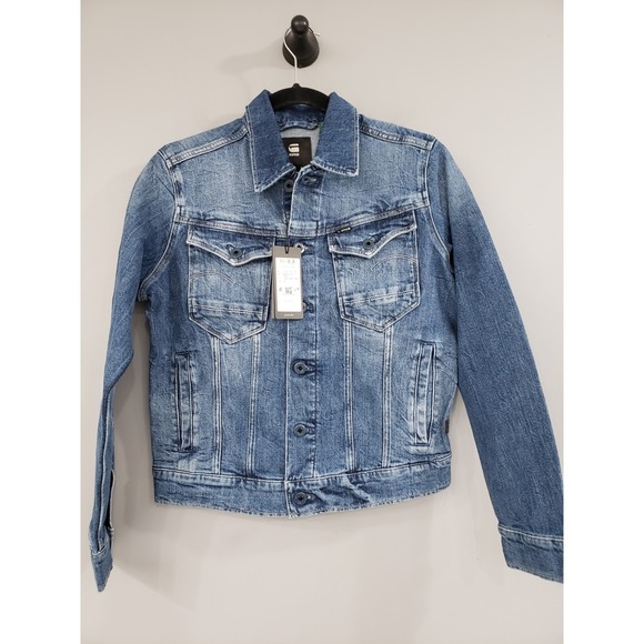 G-Star Raw Jackets & Blazers - NEW SMALL G-Star RAW Arc 3D Denim Jacket Women's Faded Santorini Stretch Jean